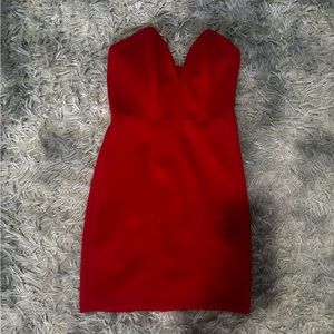 Forever 21 strapless red dress